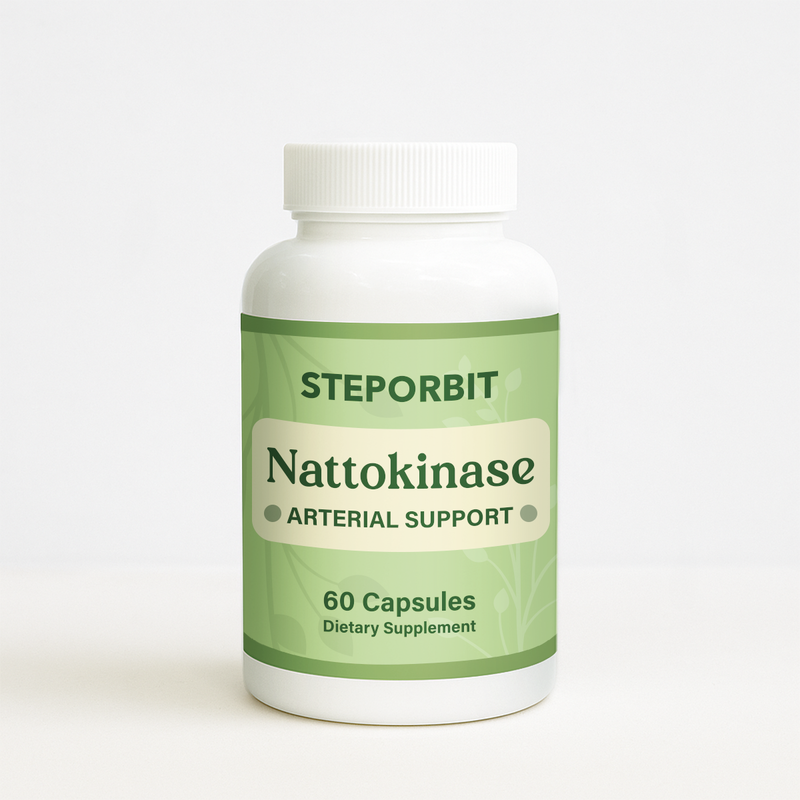 NF Supplements Nattokinase bottle with QR code for batch testing